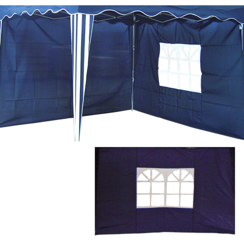 2er Seitenteile Fenster Seitenwand Faltpavillon Fenster Pavillon Blau 300x200cm