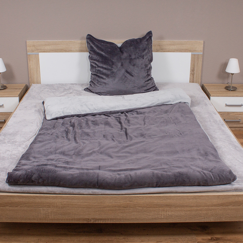 2 tlg Cashmere Touch Wende-Bettw�sche Bettw�schegarnitur Uni Baumwolle 