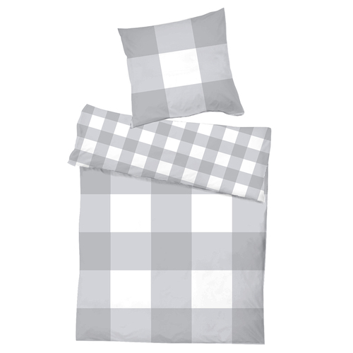 2tlg Karo Cashmere Touch Bettw�sche Bettzeug Bettw�sche Garnitur Bettgarnitur 