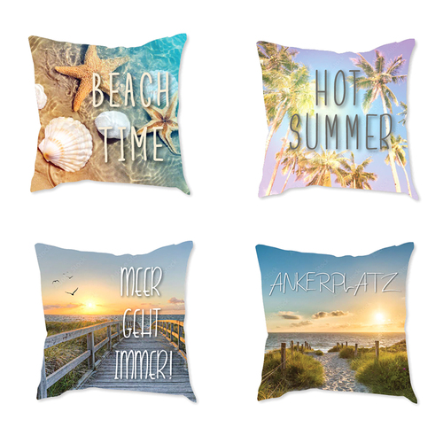 Outdoor Kissen Dekokissen Stuhlkissen Garten wasserabweisend 45x45cm 