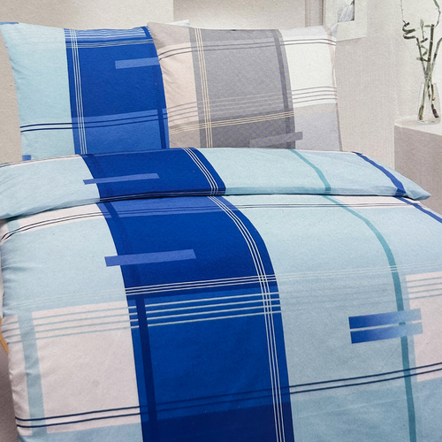 2tlg Mikrofaser Bettw�sche Rei�verschluss 135x200cm 