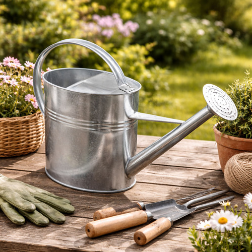 Gie�kanne Blechkanne Metallkanne Kanne Garten verzinkt 10 Liter