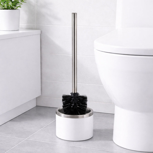 Toilettenb�rste Klob�rste Edelstahlstiel WC B�rste L35x8cm
