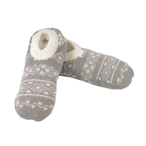 Hausschuh Ballerina Eiskristall mit Sherpa Futter Gr 35-38