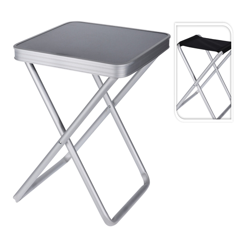 2in1 Campingtisch Campinghocker Campingstuhl klappbar Alu 