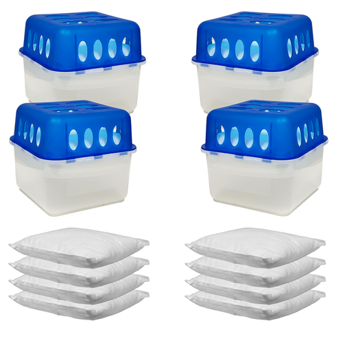 4 St�ck Innenraum Raumentfeuchter Luftentfeuchter Nachf�llpack 400g