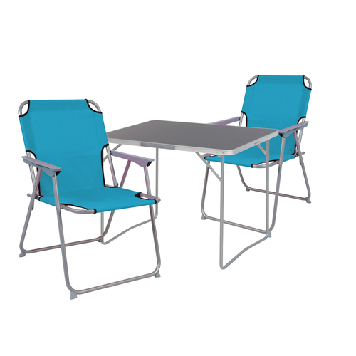 3er Campingm�bel Set Outdoor Camping Stuhl Aluminium Tisch klappbar 