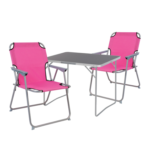 3er Campingm�bel Set Outdoor Camping Stuhl Aluminium Tisch klappbar 