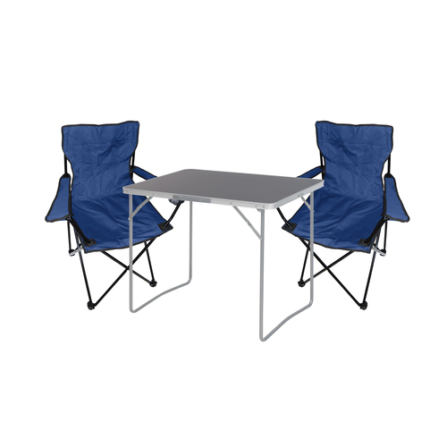 3-tlg Campingm�bel Set Campingtisch Anglerstuhl L80xB60xH68cm klappbar