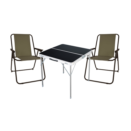 3-tlg Campingm�bel Campingstuhl Campingtisch klappbar L80xB80xH70cm