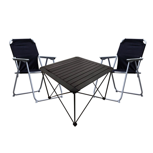 3teiliges Campingm�bel Set Campingtisch Campingstuhl L70xB70xH56cm 