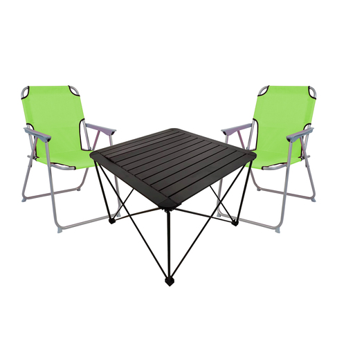 3teiliges Campingm�bel Set Campingtisch Campingstuhl L70xB70xH56cm 