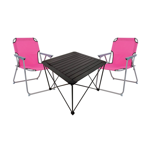 3teiliges Campingm�bel Set Campingtisch Campingstuhl L70xB70xH56cm 