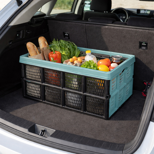 Klappbox stapelbar 32 L Transportbox 48X35X24CM Einkaufskiste klappbar