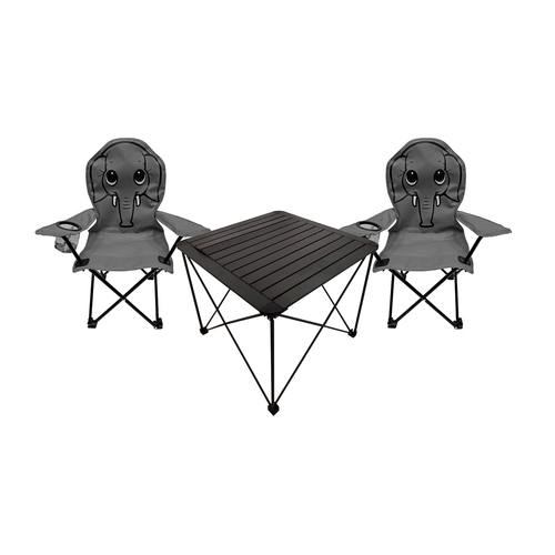 3tlg Kinder Campingm�bel Set Outdoor Campingstuhl Anglerstuhl Tisch 