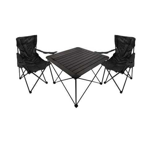 3teiliges Campingm�bel Set Campingtisch Campingstuhl L70xB70xH56cm 