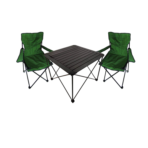 3teiliges Campingm�bel Set Campingtisch Campingstuhl L70xB70xH56cm 