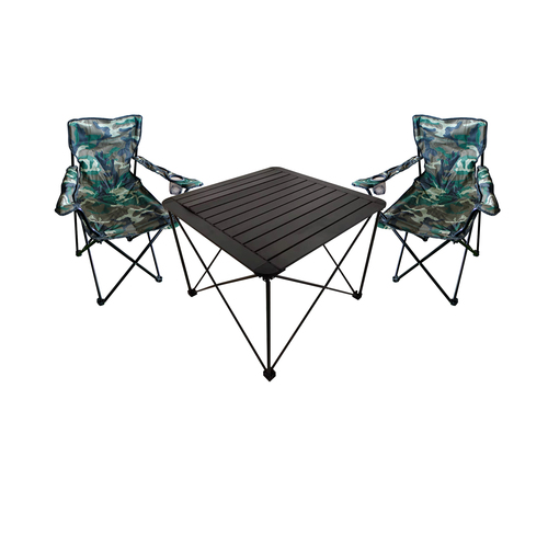 3teiliges Campingm�bel Set Campingtisch Campingstuhl L70xB70xH56cm 