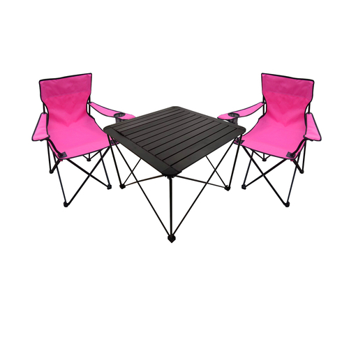 3teiliges Campingm�bel Set Campingtisch Campingstuhl L70xB70xH56cm 
