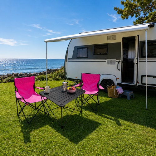 3teiliges Campingm�bel Set Campingtisch Campingstuhl L70xB70xH56cm 