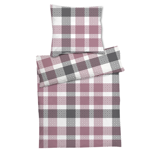 4er Mikrofaser Seersucker Bettw�sche Bettzeug Rei�verschluss 135x200cm 