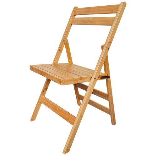 Bambus G�stestuhl Klappstuhl 79 x 44 cm K�chenstuhl klappbar FSC Holz