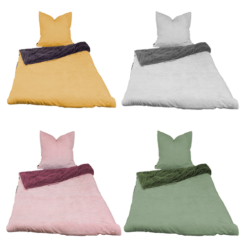 4tlg Cashmere Like Wende Bettw�sche Garnitur Bettzeug135x200cm