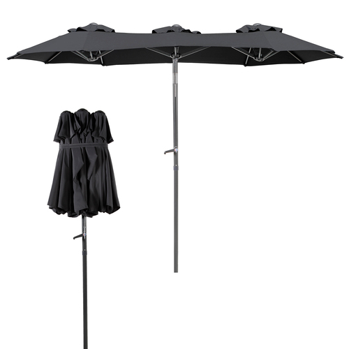 Doppel Sonnenschirm Balkonschirm Sonnenschirm knickbar 