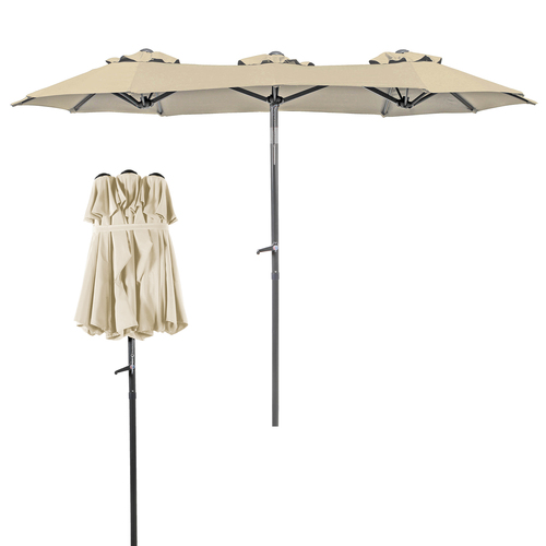 Doppel Sonnenschirm Balkonschirm Sonnenschirm knickbar 