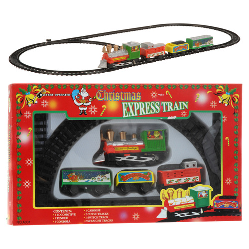 Weihnachtszug Eisenbahn Zug Sound Weihnachtsdekoration L183cm Batterie