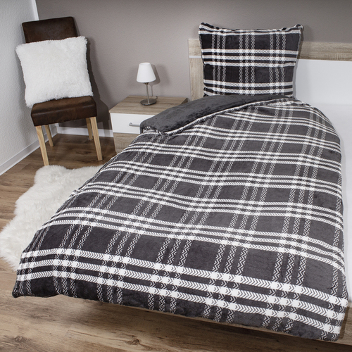 4tlg Cashmere Like Wende Bettw�sche Garnitur Bettzeug135x200cm