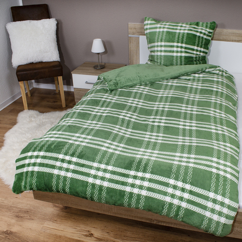 4tlg Cashmere Like Wende Bettw�sche Garnitur Bettzeug135x200cm