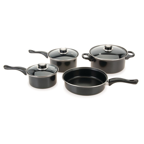 Camping Kochtopfset 7-teilig Leichtes Aluminium Topfset f�r Gasherde