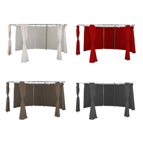 Seitenteile f�r Pavillon rund ? 3,5m Gartenpavillon Seitenwand