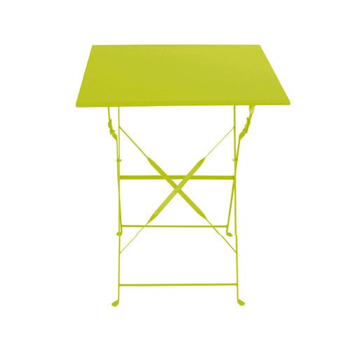 Bistrotisch Klapptisch Campingtisch Campingtisch Metall Lime B60xH71cm