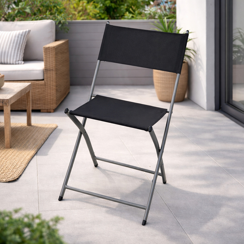 Garten Klappstuhl Gartenstuhl Campingstuhl Klappbar Anthrazit