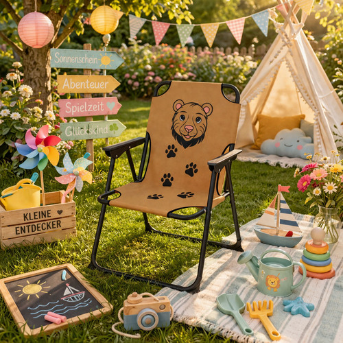 Kinder Campingstuhl Klappstuhl Gartenstuhl Campingstuhl Outdoor L�we 