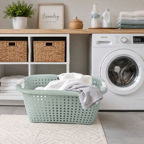 W�schekorb W�schebeh�lter W�schesammler 26 Liter B60xL40XH22cm