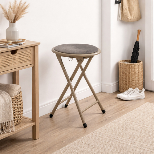 Klapphocker Klappstuhl K�chenhocker Hocker Sitzhocker Beige 30cm