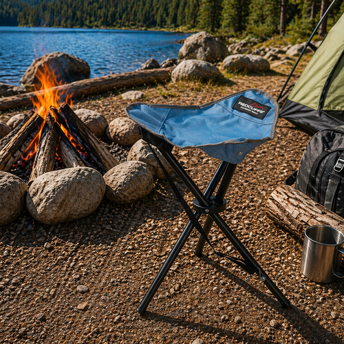 3Bein Dreibeinhocker Campinghocker Anglerhocker Tragegurt Petrol H51cm