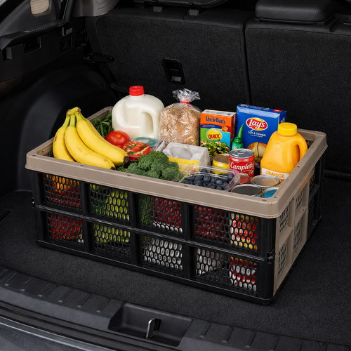 Klappbox stapelbar 32 L Transportbox 48X35X24CM Einkaufskiste klappbar
