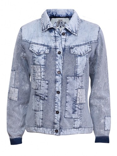 PIECE OF BLUE Damen Jacke Applikationen - Nachfolger von Blue Willis
