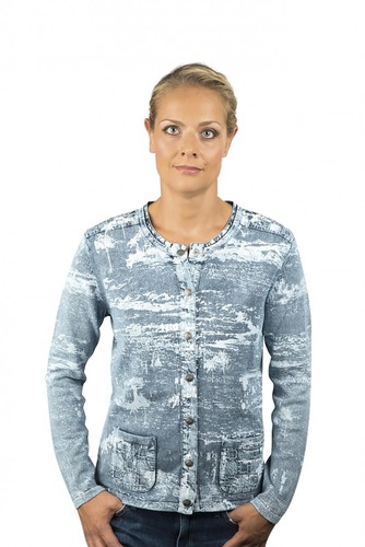 PIECE OF BLUE Damen Strickjacke  - Nachfolger von Blue Willis