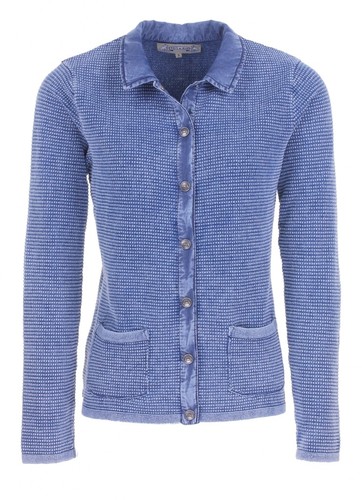 PIECE OF BLUE Damen Strickjacke ice blau stone wash - Nachfolger von Blue Willis 100% Baumwolle Gr.S, Gr.M, Gr.L, Gr.XL, Gr.XXL