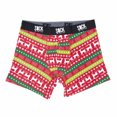 Sock it to me - Herren Boxer Short Weihnachten Gr. M, L, XL - lustige Boxer Short aus weicher Baumwolle passend zu den Herren Socken
