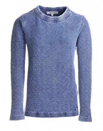 PIECE OF BLUE Damen Strickpulli iceblau stone washed - Nachfolger von Blue Willis 100% Baumwolle, Strickpullover aus 100% Baumwolle, Gr.S, Gr.M, Gr.L, Gr.XL, Gr.XXL
