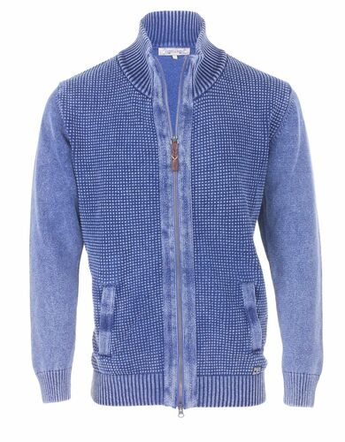 Piece of Blue Herren Strickjacke iceblau - Nachfolger von Blue Willis