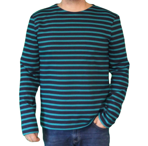 Saint James Herren Shirt gestrickt Meridien Moderne 6870 gestreift 100% Baumwolle Gr.M, Gr.L, Gr.XL, Gr.XXL, Gr.3XL, Gr.4XL 