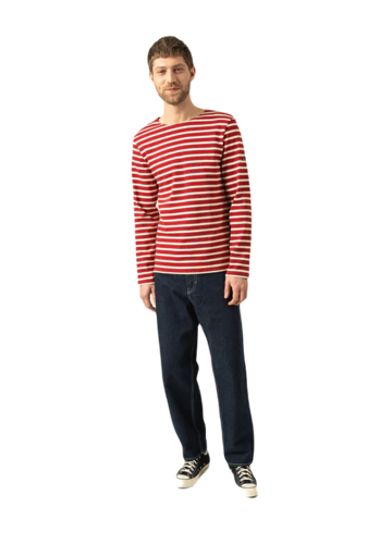 Saint James Herren Shirt gestrickt Meridien Moderne 6870 gestreift 100% Baumwolle Gr.M, Gr.L, Gr.XL, Gr.XXL, Gr.3XL, Gr.4XL 