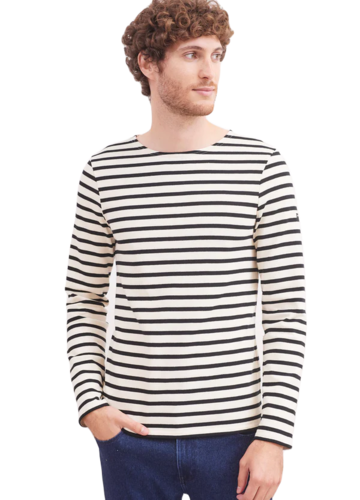 Saint James Herren Shirt gestrickt Meridien Moderne 6870 gestreift 100% Baumwolle Gr.M, Gr.L, Gr.XL, Gr.XXL, Gr.3XL, Gr.4XL 